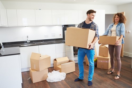 Organised storage unit suitable for furniture and boxes