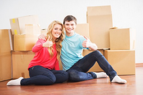 Careful loading of furniture for removals in Westhampstead